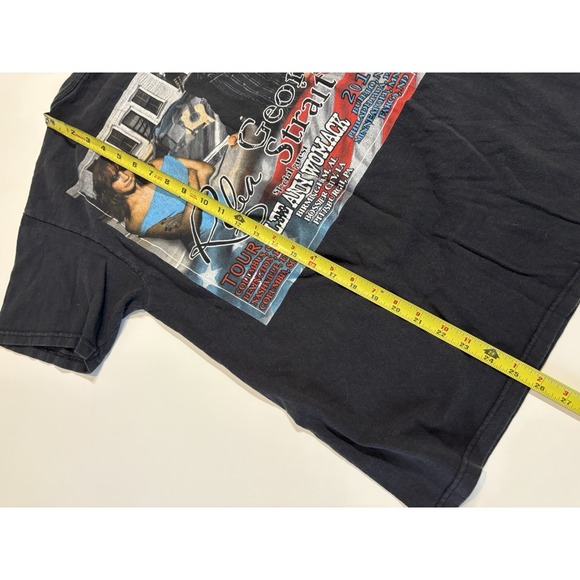 George Strait Reba McEntire 2010 Tour Men's M -Delta T-Shirt Front Back - Picture 4 of 6